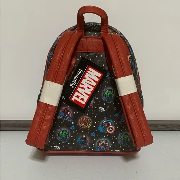 Loungefly Marvel Avengers Tattoo Mini Backpack and Zip-Around Wallet Set - Picture 4 of 13